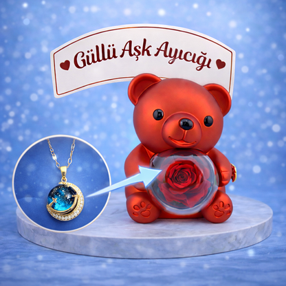 14 AYAR ALTIN KAPLAMA GÖKYÜZU KOLYE