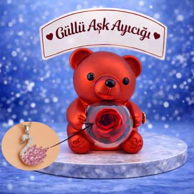 14 AYAR ALTIN KAPLAMA KUĞU KOLYE