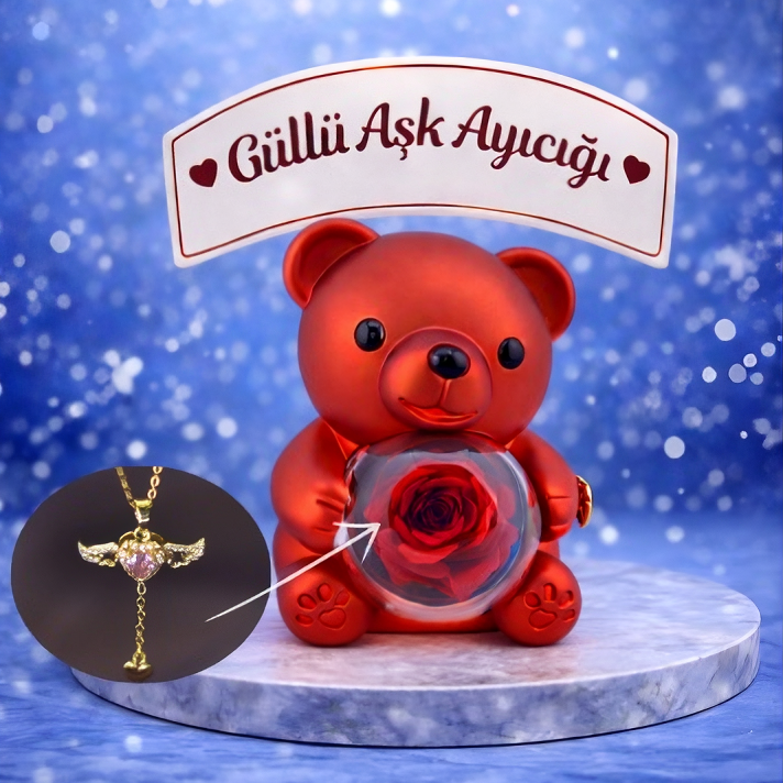 14 AYAR ALTIN KAPLAMA SEVGİ KANADI KOLYE